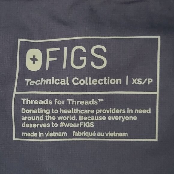 Figs Saumer High Waisted Fionlite Petite Jogger Scrub Pants Size XS/P Navy NWT - Picture 3 of 8